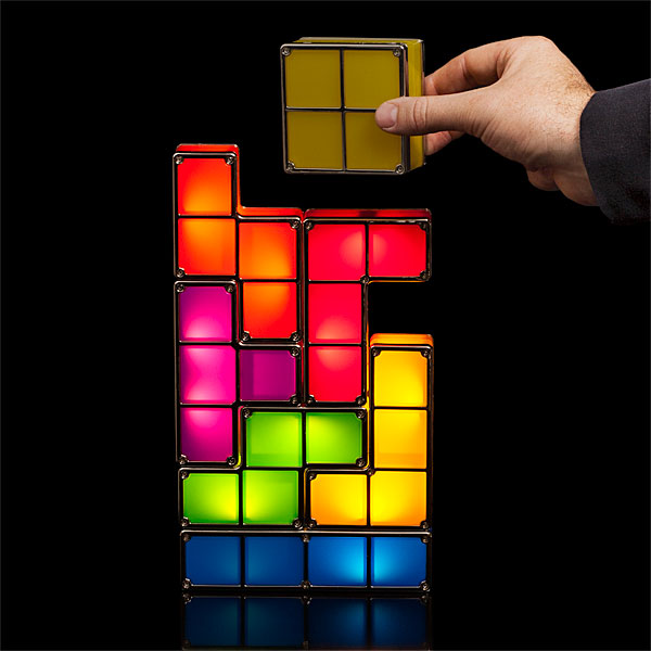 luminária de tetris